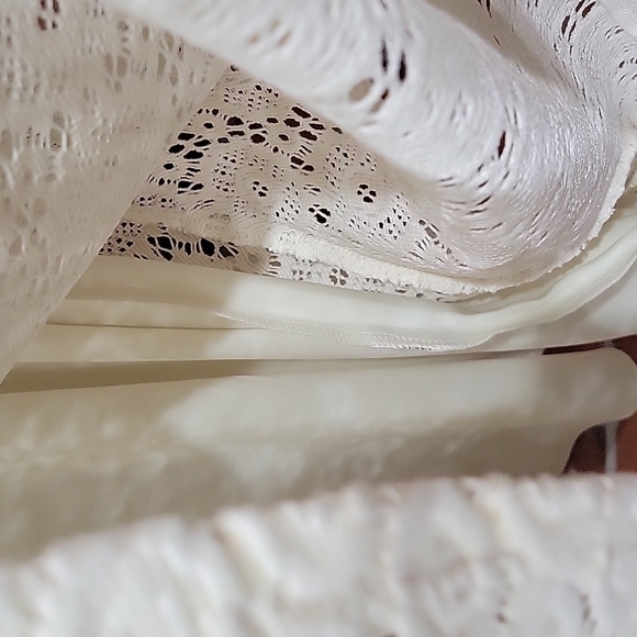 charter CLUB off white beautiful crocheted sleeveless dress. Size is PP - Picture 8 of 8